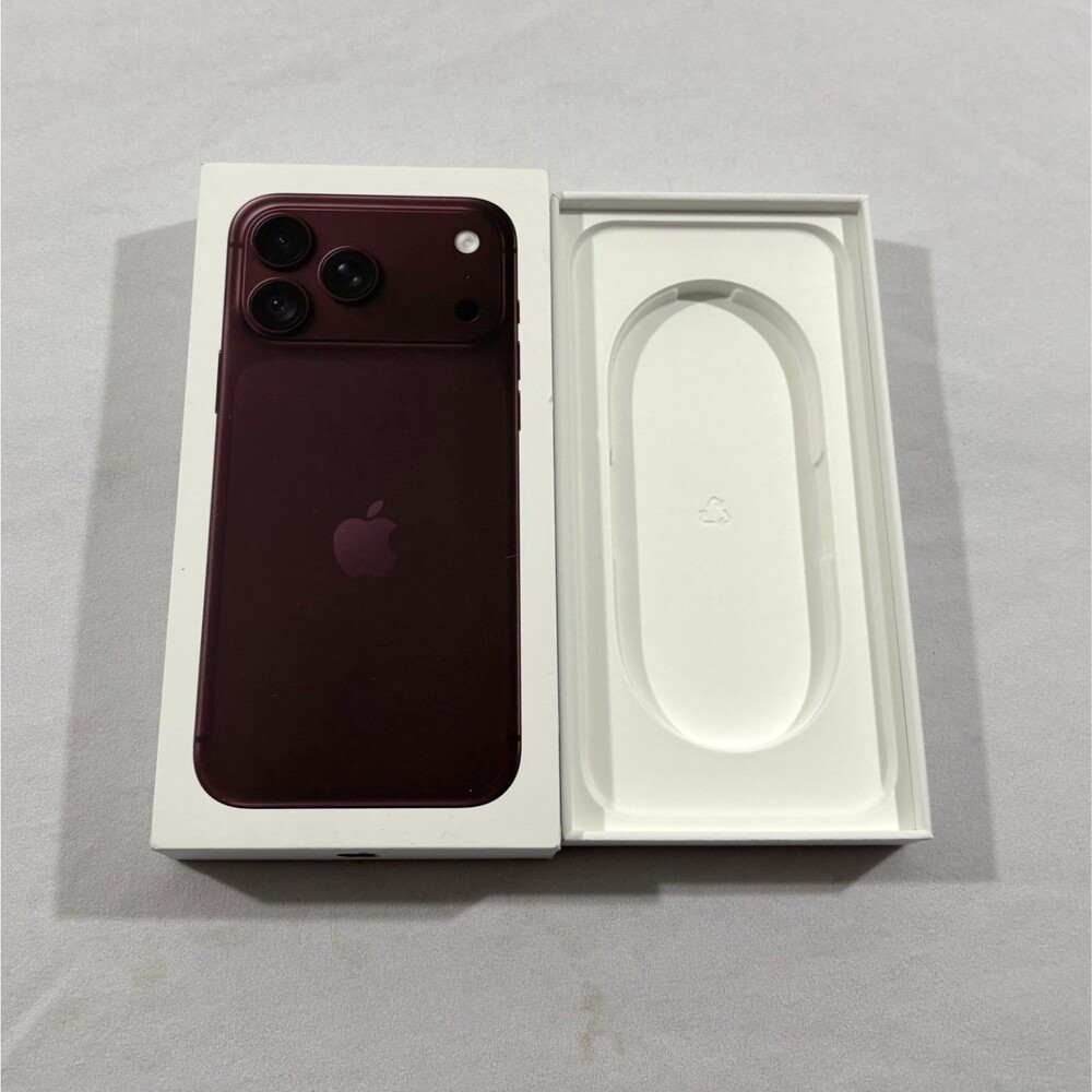 DEMO BOX ONLY Apple iPhone 18 Pro Max Burgundy 256gb A3473 3P855LL/A